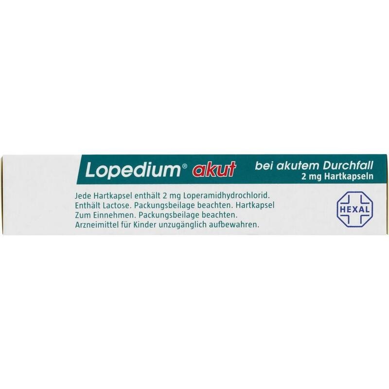 LOPEDIUM akut bei akutem Durchfall Hartkapseln