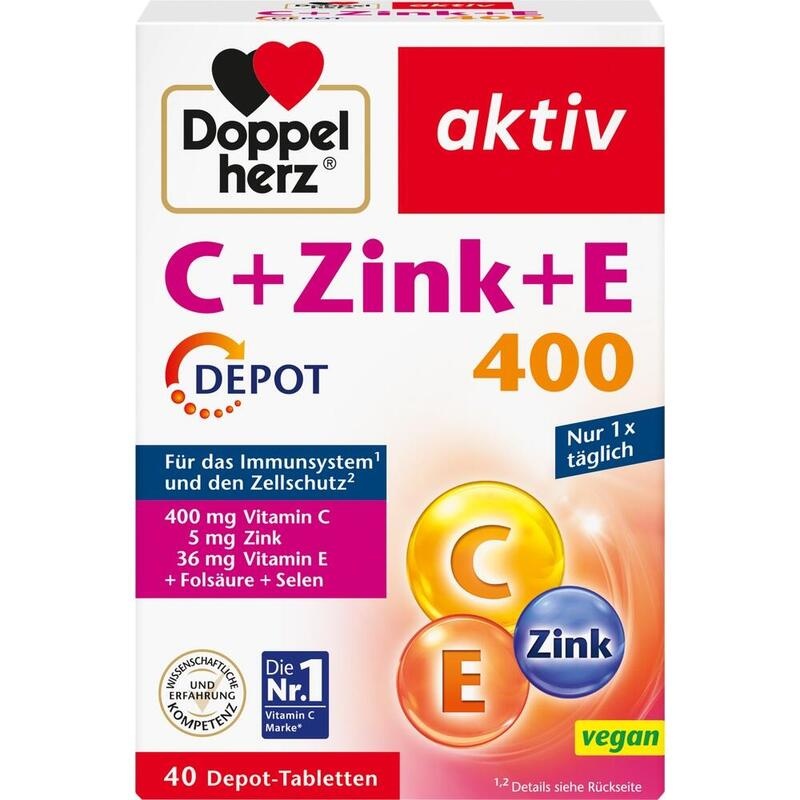 DOPPELHERZ C+Zink+E Depot Tabletten