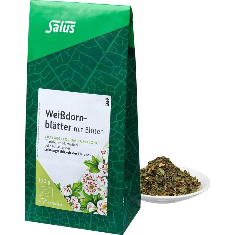 WEISSDORNBLÄTTER m.Blüten Arzneitee Bio Salus