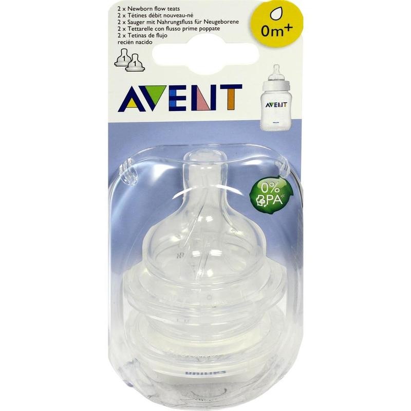 AVENT Sauger Airflex 1-Loch f.Neugeb.2x