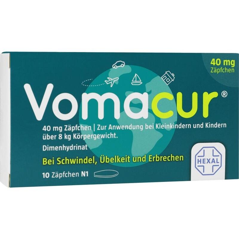 VOMACUR 40 Suppositorien