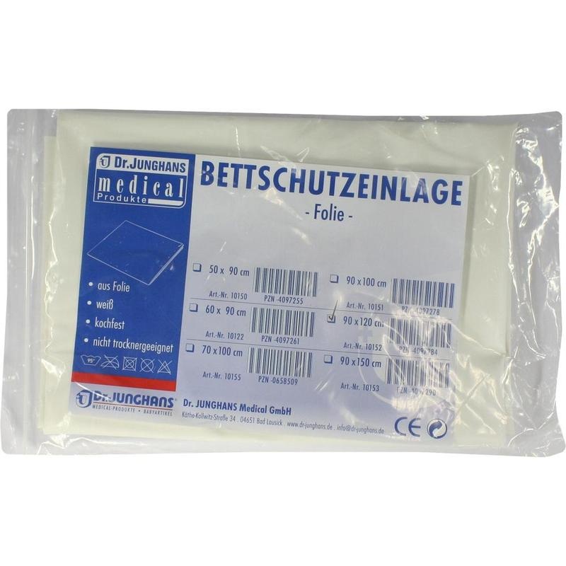BETTSCHUTZEINLAGE Folie 90x120 cm weiß