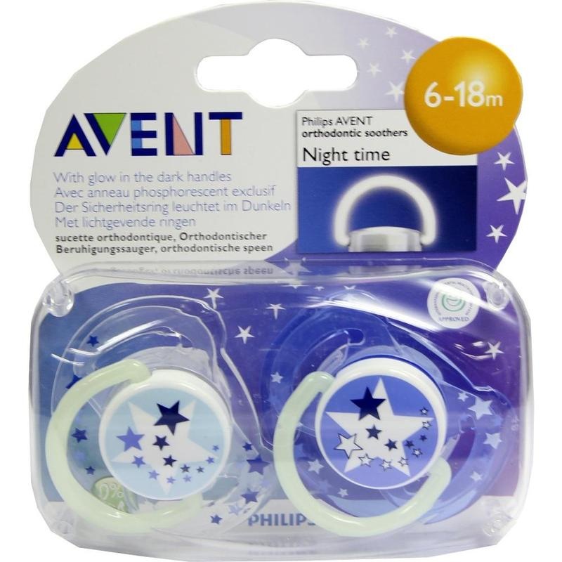 AVENT Schnuller für die Nacht 6-18 Mon.BPA-frei