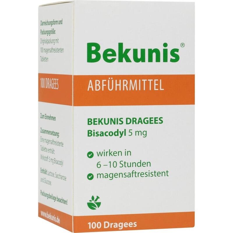 BEKUNIS Dragees Bisacodyl 5 mg magensaftres.Tabl.