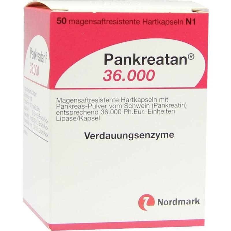PANKREATAN 36.000 magensaftresistente Hartkapseln