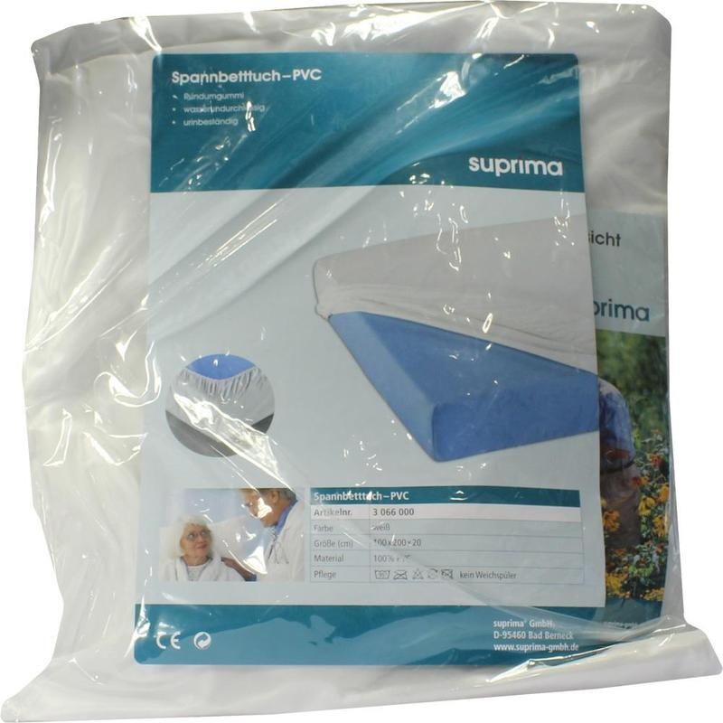 SUPRIMA Spannbetttuch 3066 PVC 100x200 cm weiß