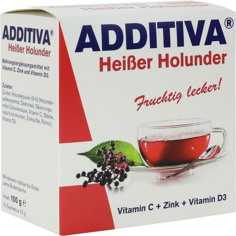 ADDITIVA heißer Holunder Pulver Sachets