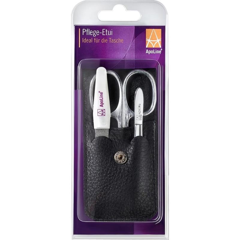 APOLINE Manicure Etui 3teilig schwarz