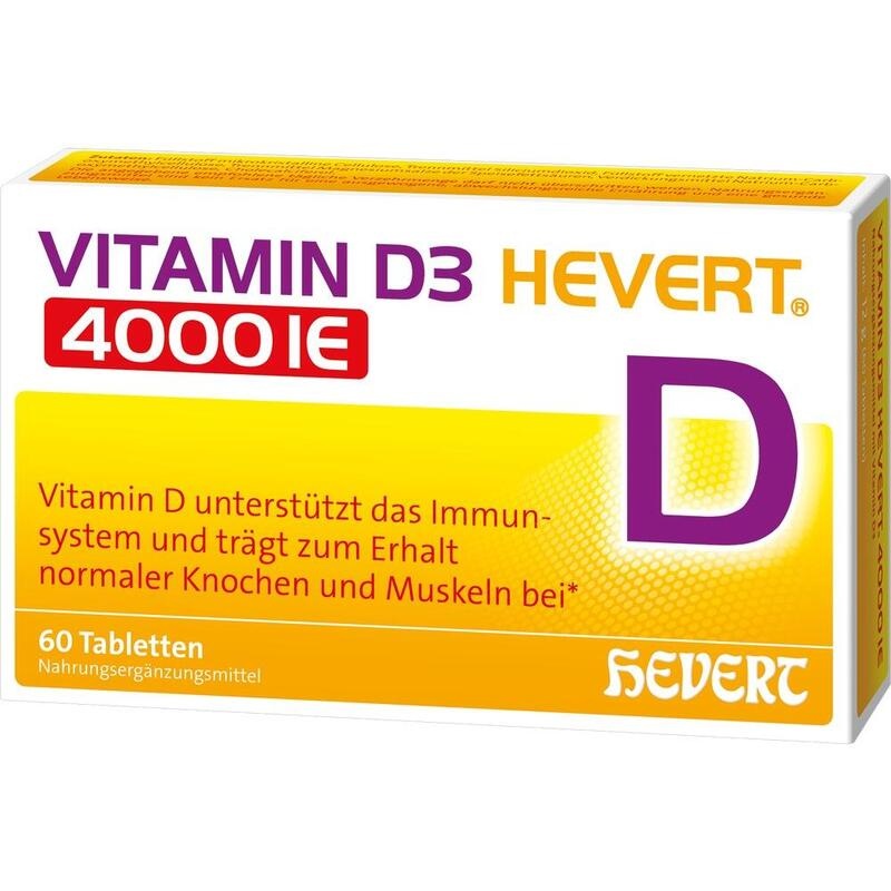 VITAMIN D3 HEVERT 4000 I.E. Tabletten