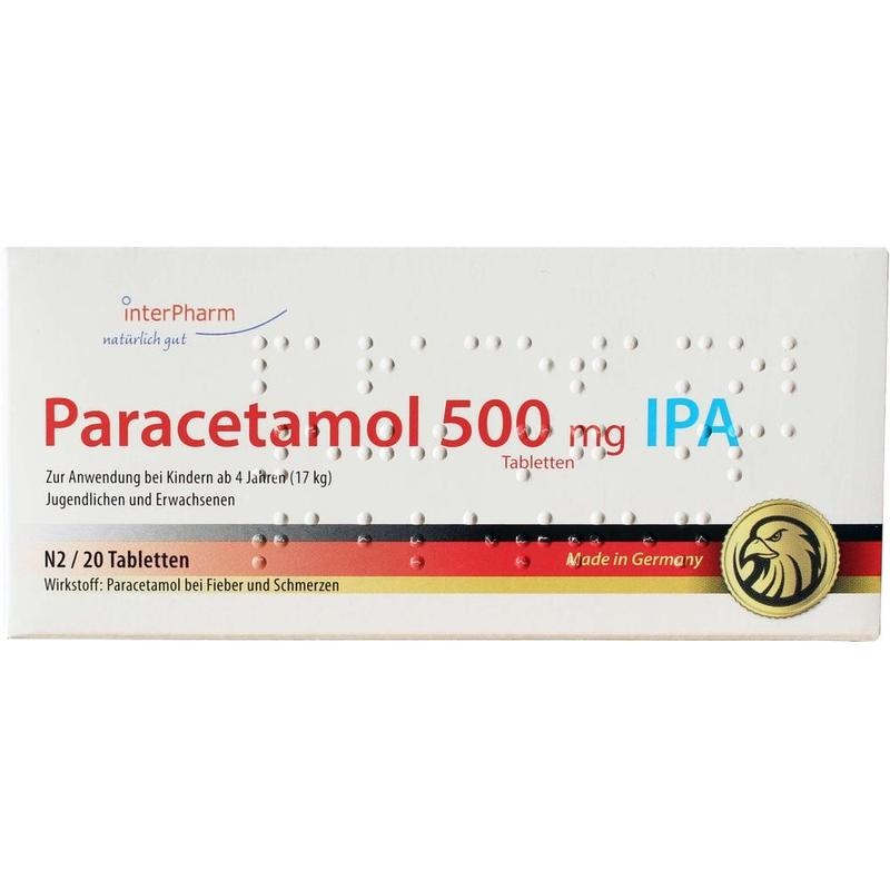 PARACETAMOL 500 mg IPA Tabletten