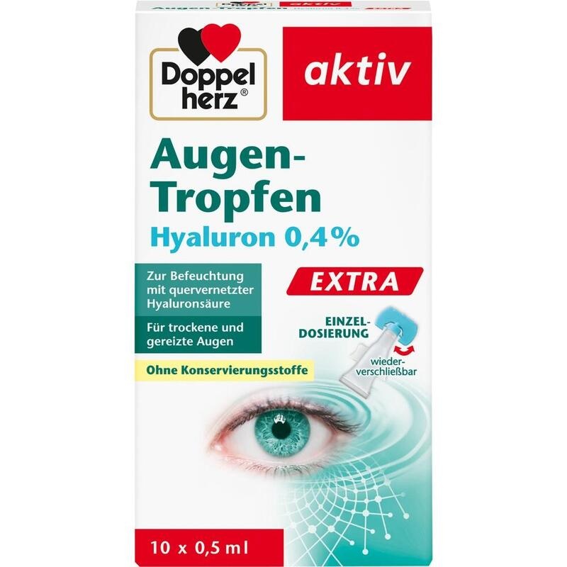 DOPPELHERZ Augen-Tropfen Hyaluron 0,4% Extra
