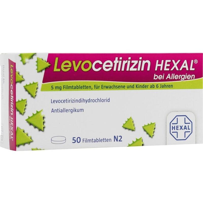 LEVOCETIRIZIN HEXAL bei Allergien 5 mg Filmtabl.