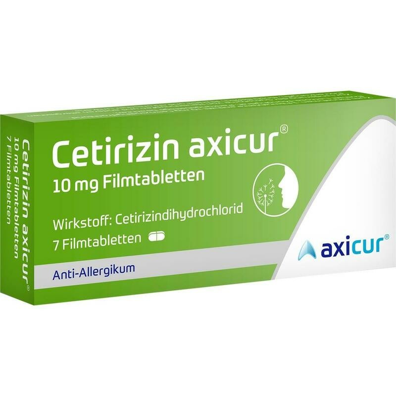 CETIRIZIN axicur 10 mg Filmtabletten