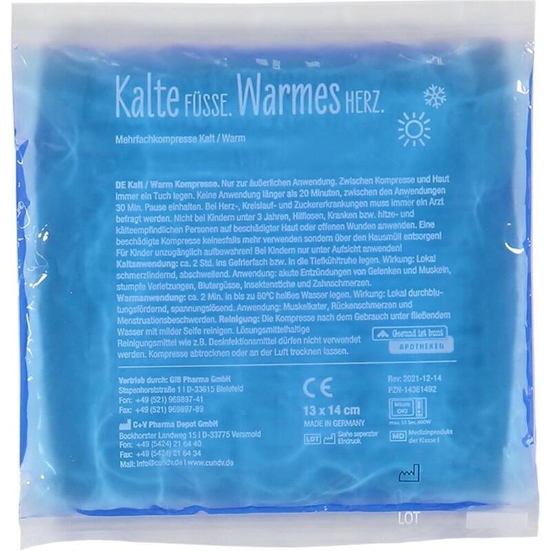 GIB Kalt-/Warm Kompresse 13x14 cm