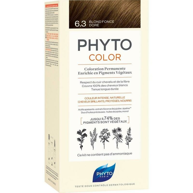 PHYTOCOLOR 6.3 dunkles Goldbraun ohne Ammoniak