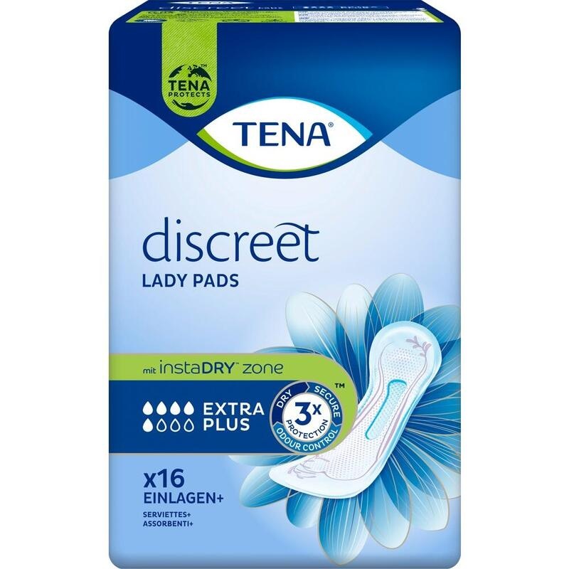 TENA LADY Discreet Inkontinenz Einlagen extra plus