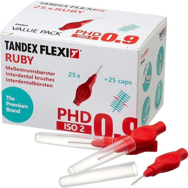 TANDEX FLEXI Interdentalb.PHD 0.9/ISO 2 ruby