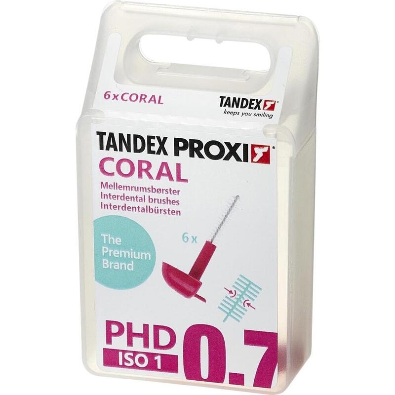 TANDEX PROXI Interdentalbürste PHD 0.7/ISO 1 coral