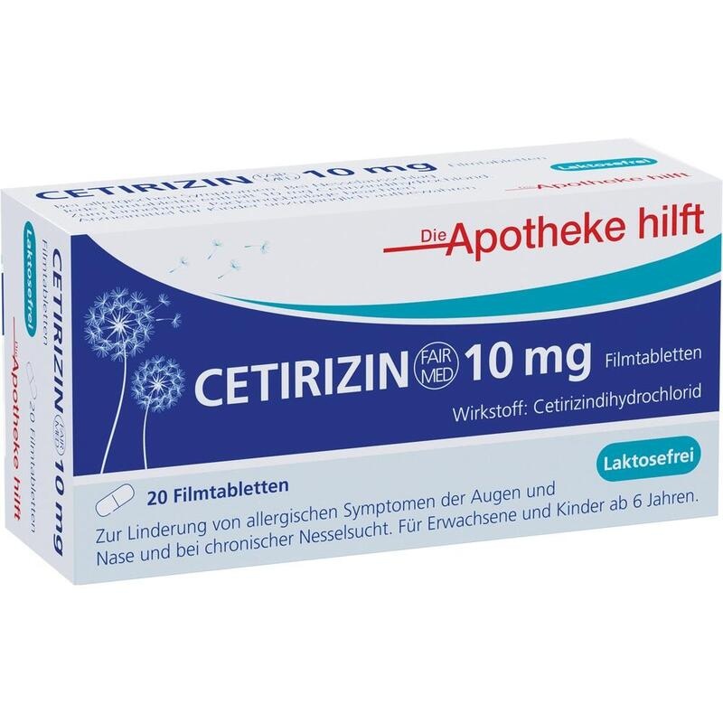 CETIRIZIN Fair-Med Healthcare 10 mg Filmtabletten