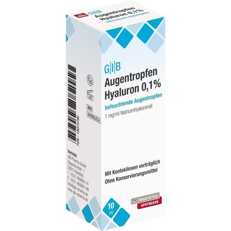 GIB Augentropfen Hyaluron 0,1%