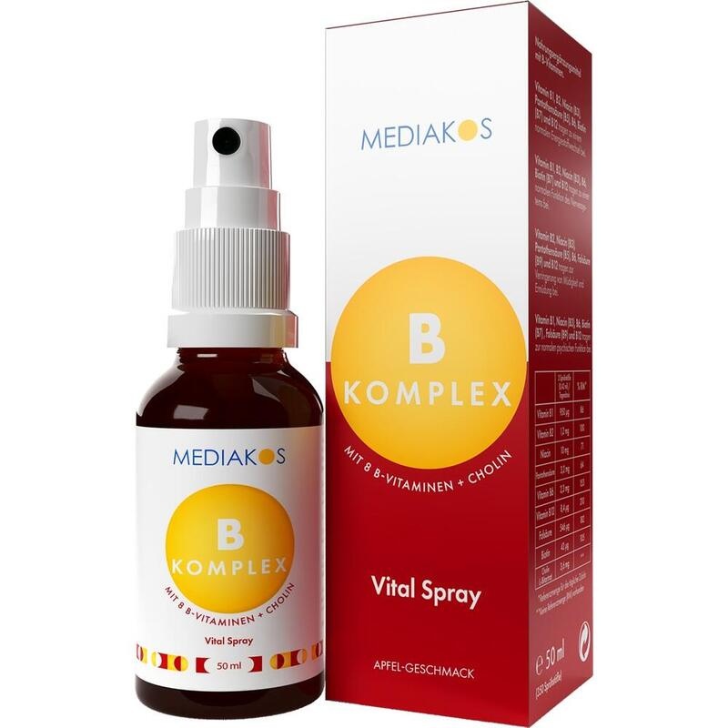 VITAMIN B KOMPLEX Mediakos Vital Spray vegan