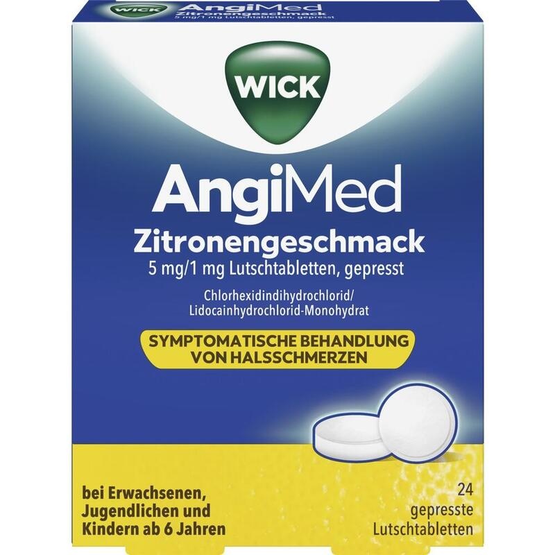 WICK AngiMed Zitronengeschmack 5 mg/1 mg Lut.-Tab.
