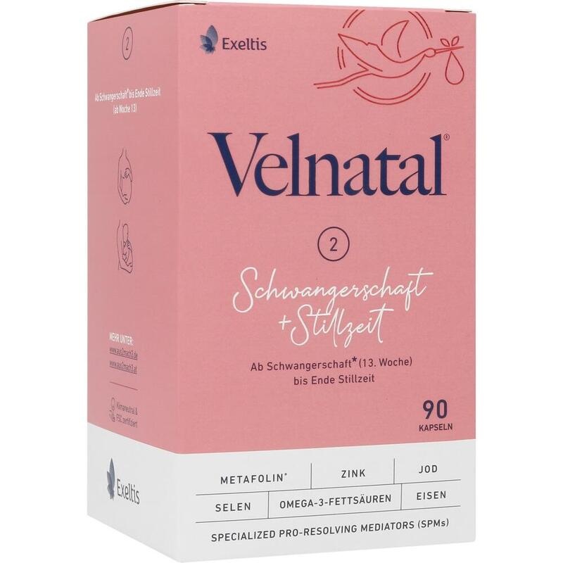 VELNATAL Schwangerschaft und Stillzeit Weichkaps.