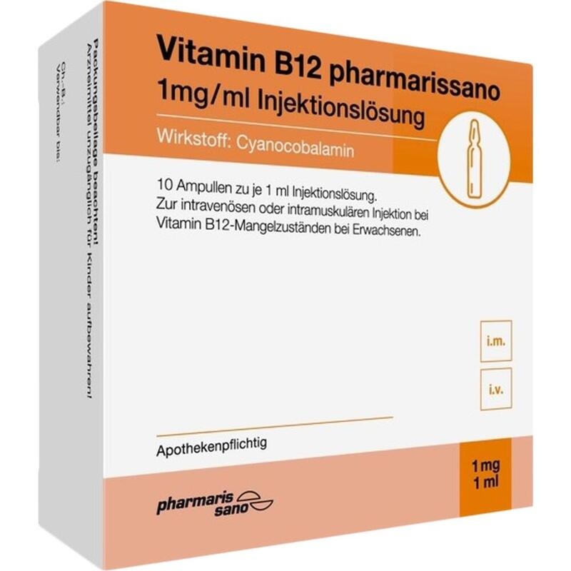 VITAMIN B12 PHARMARISSANO 1 mg/ml Injektionslösung
