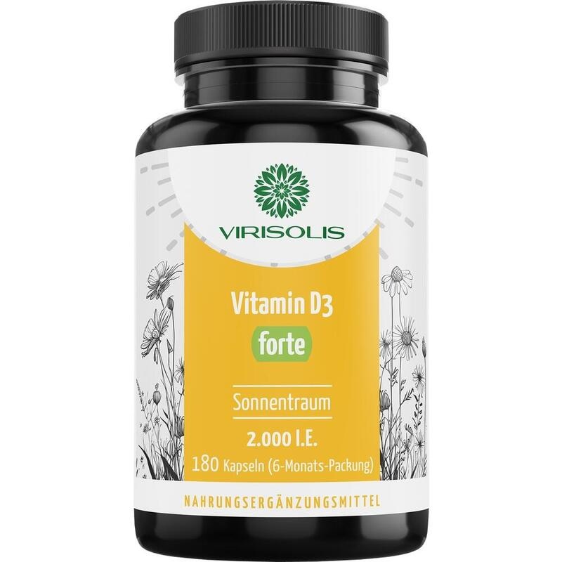 VIRISOLIS Vitamin D3 forte 2.000 I.E. Kapseln