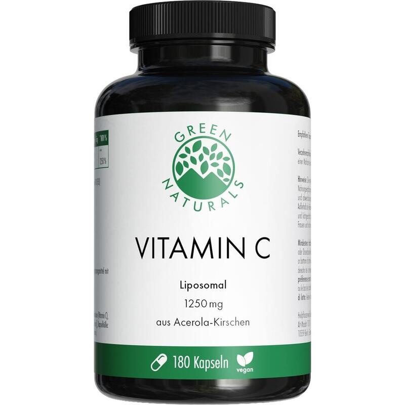 GREEN NATURALS Vit.C 1250 mg liposomal vegan Kaps.