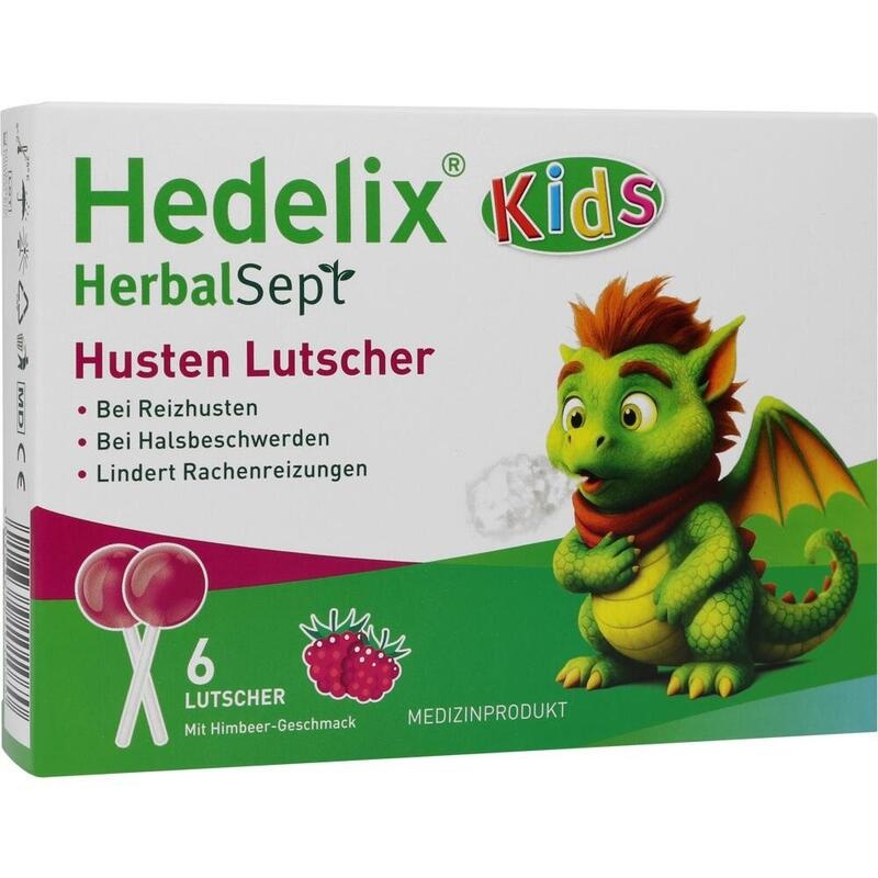 HEDELIX HerbalSept Husten Lutscher Kids